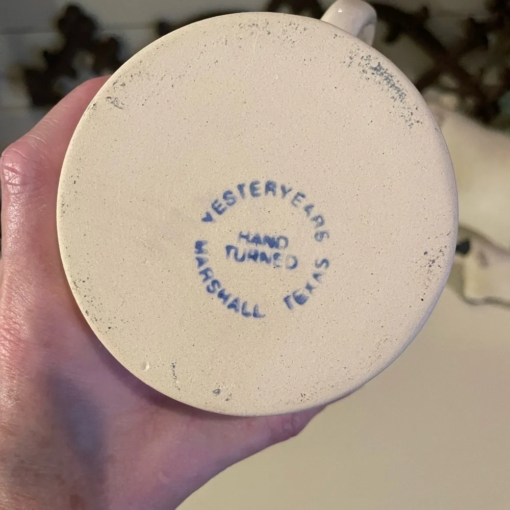 Yesteryears Pottery Noah's Ark Marshall Texas Small Pitcher 4 1/4